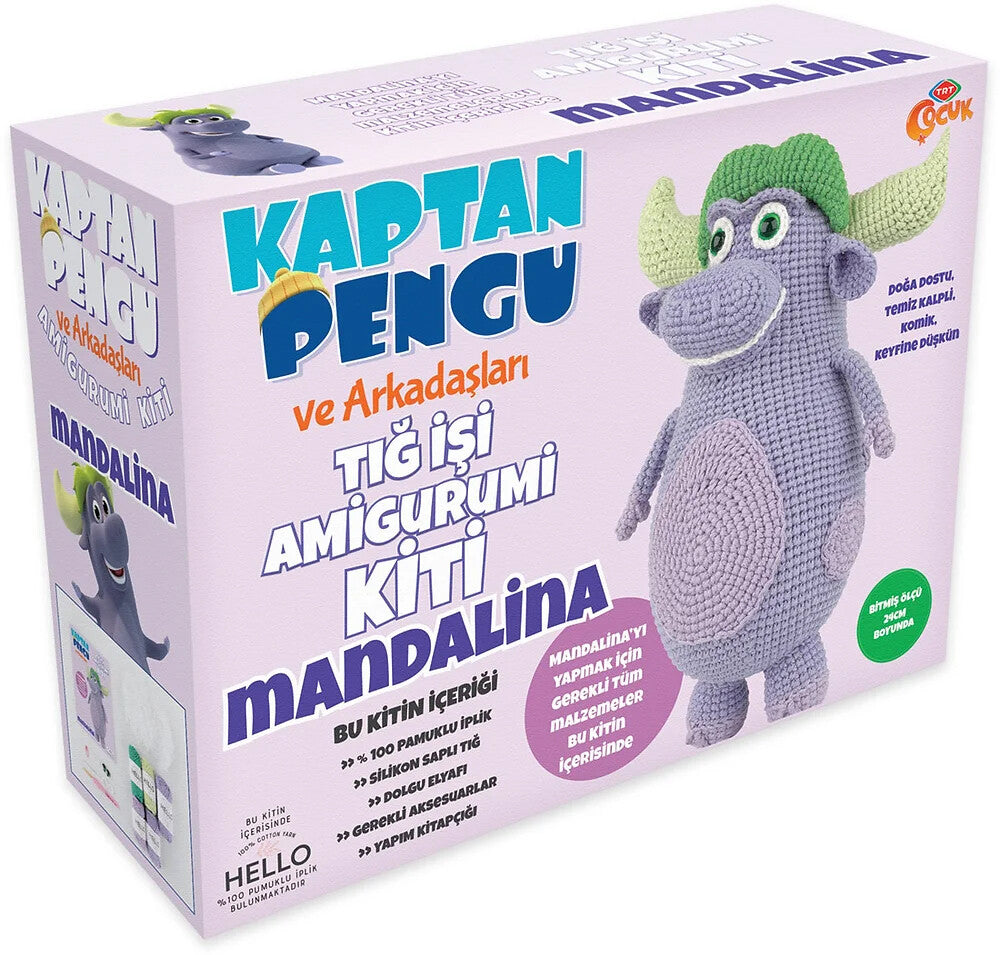 Tuva Amigurumi Kiti - Kaptan Pengu Ve Arkadaşları Mandalina ART.LAK08
